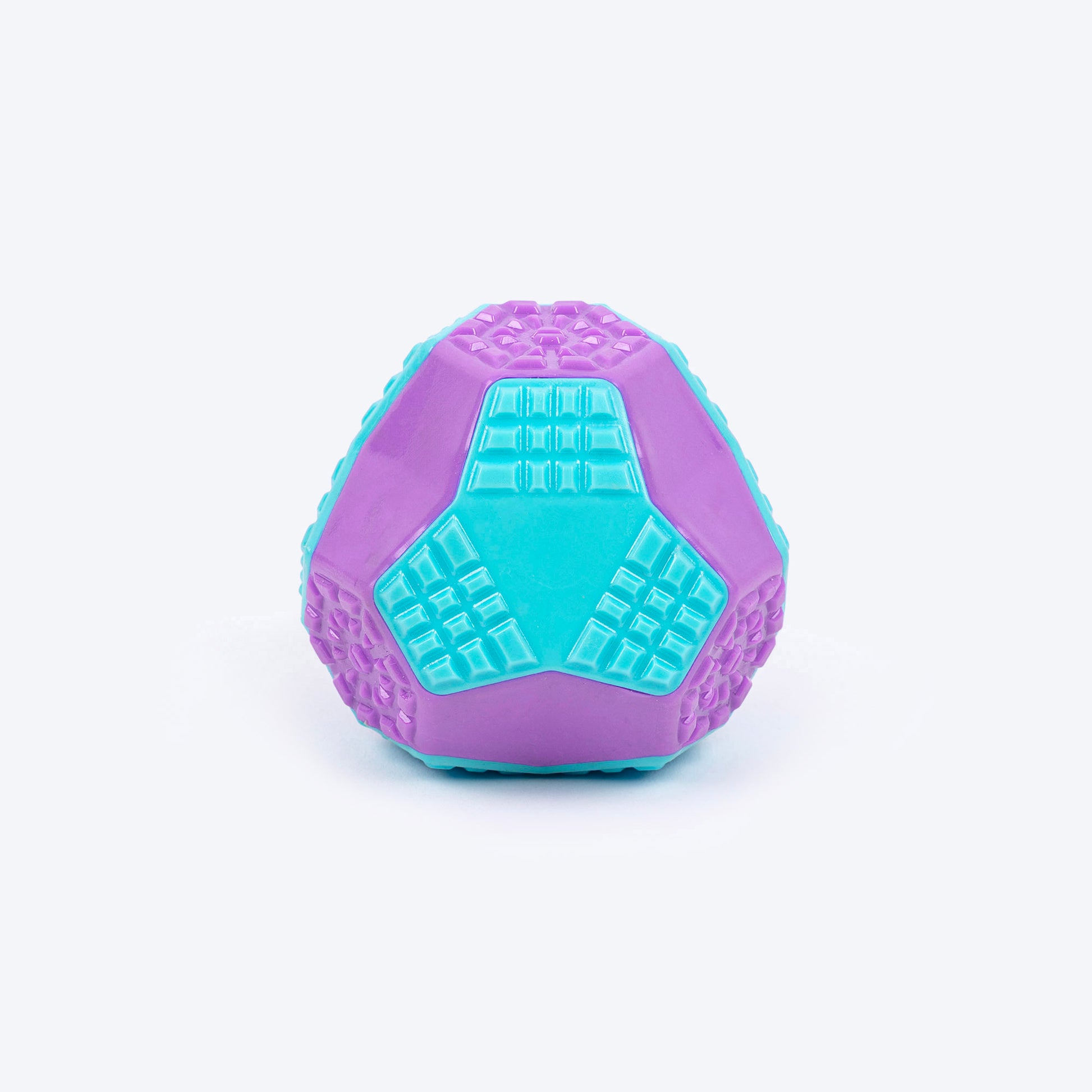 Dash Dog Grip & Go Squeaky Ball For Dog - Purple & Blue - Heads Up For Tails