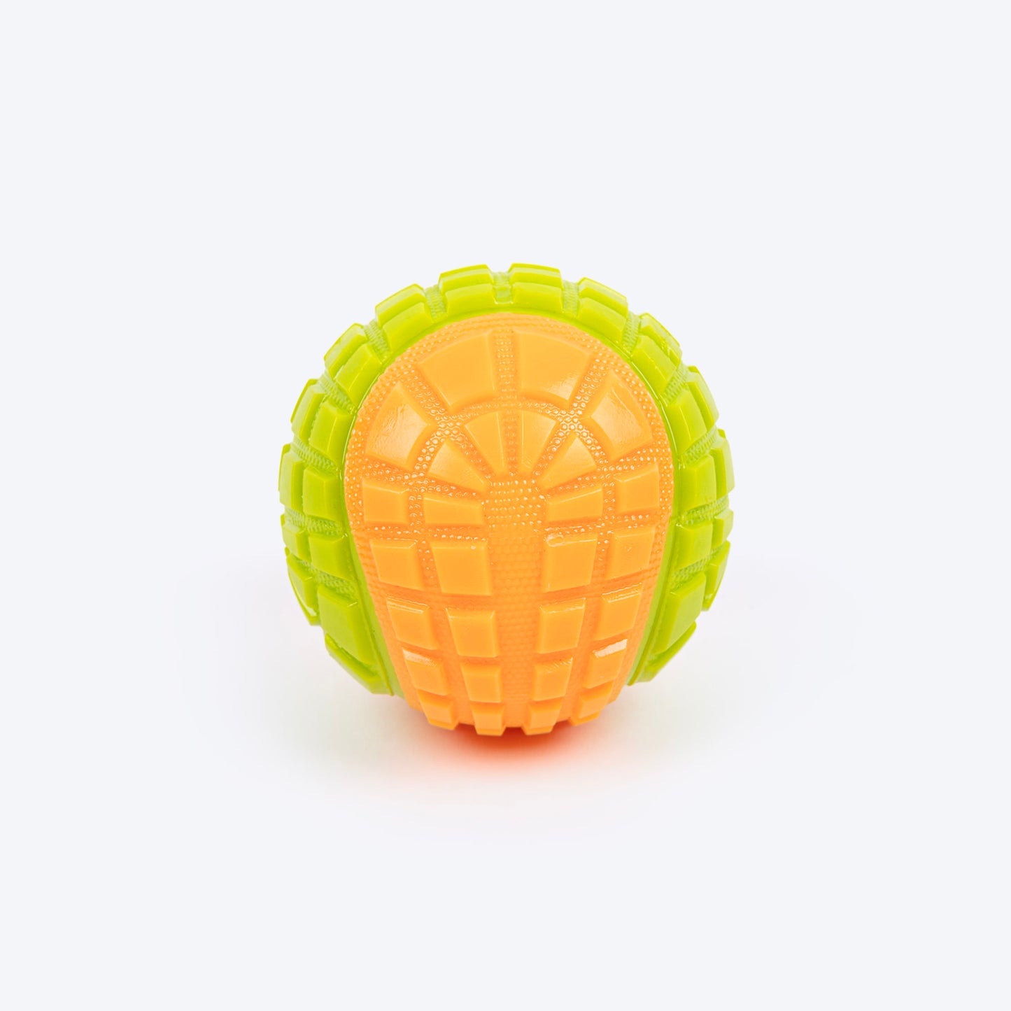 Dash Dog Squeaky Serve Tennis Ball Fetch Toy For Dog - Orange & Green - M