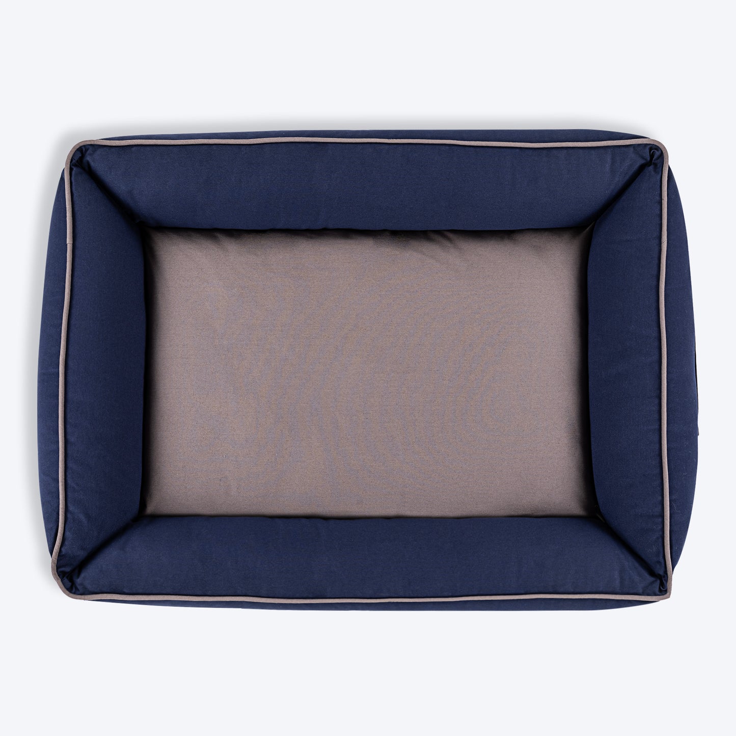 HUFT Classic Lounger Dog Bed - Grey & Navy - Heads Up For Tails