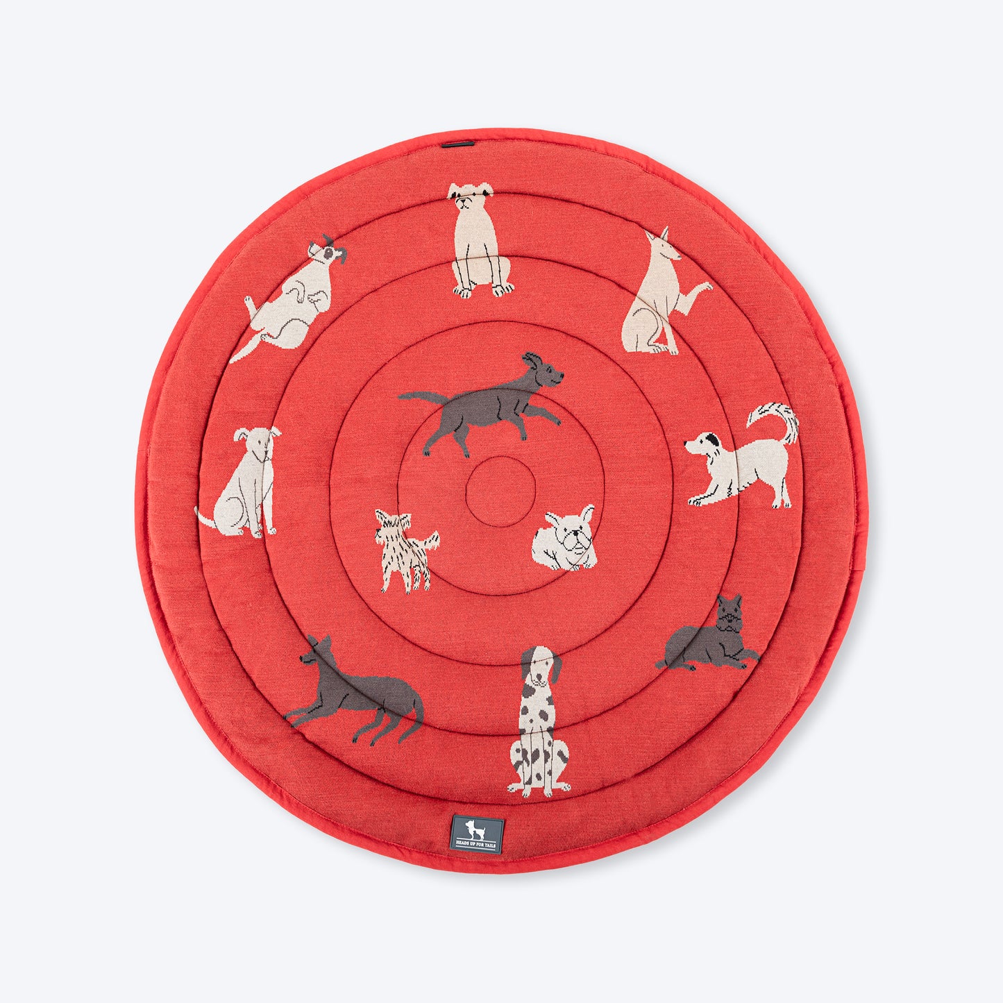 HUFT Woofs Wheel Mat For Dog & Cat - Rust - Heads Up For Tails