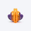 Dash Dog Chomping Champ Ball Toy For Dog - Orange & Purple - Heads Up For Tails