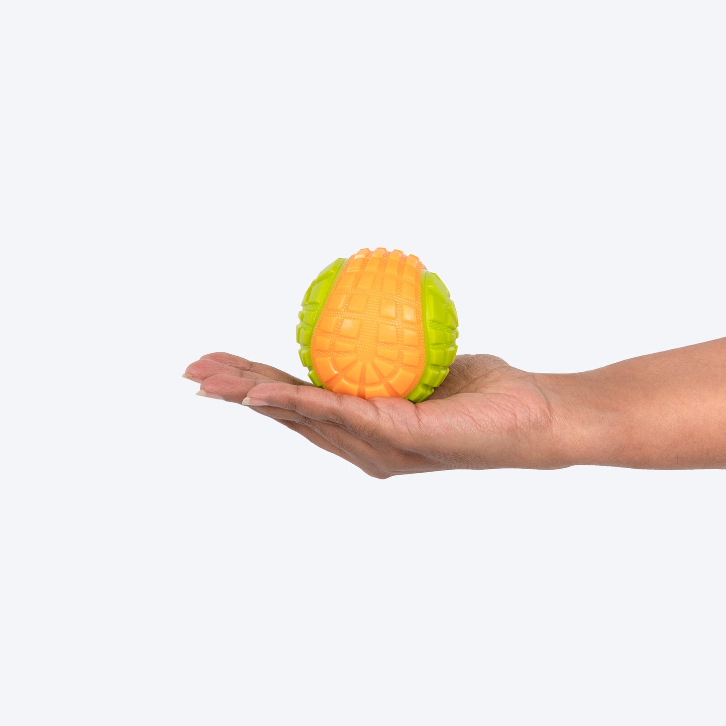 Dash Dog Squeaky Serve Tennis Ball Fetch Toy For Dog - Orange & Green - M