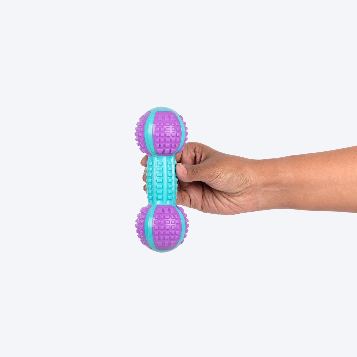 Dash Dog Gnaw & Go Squeaky Toy For Dog - Purple & Blue - Heads Up For Tails