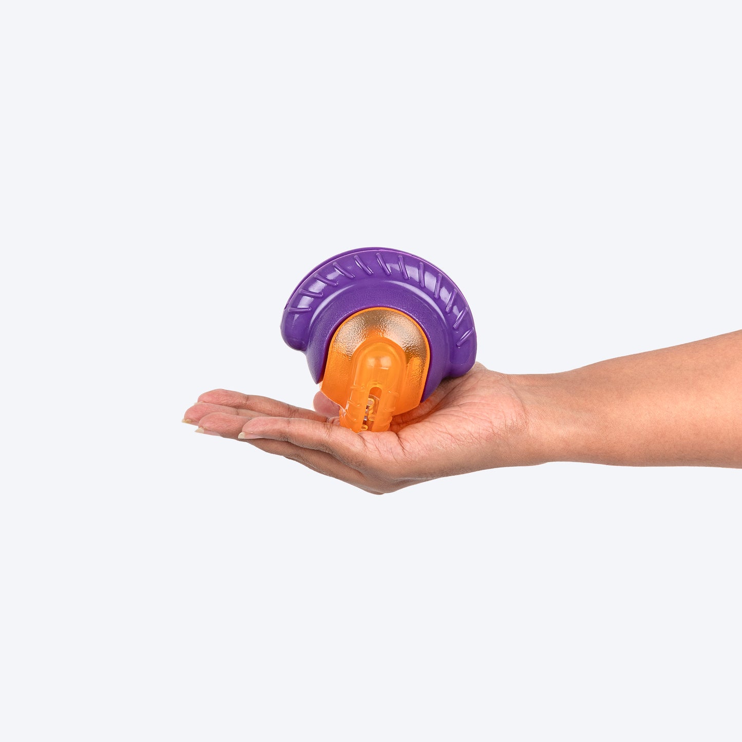 Dash Dog Chomping Champ Ball Toy For Dog - Orange & Purple