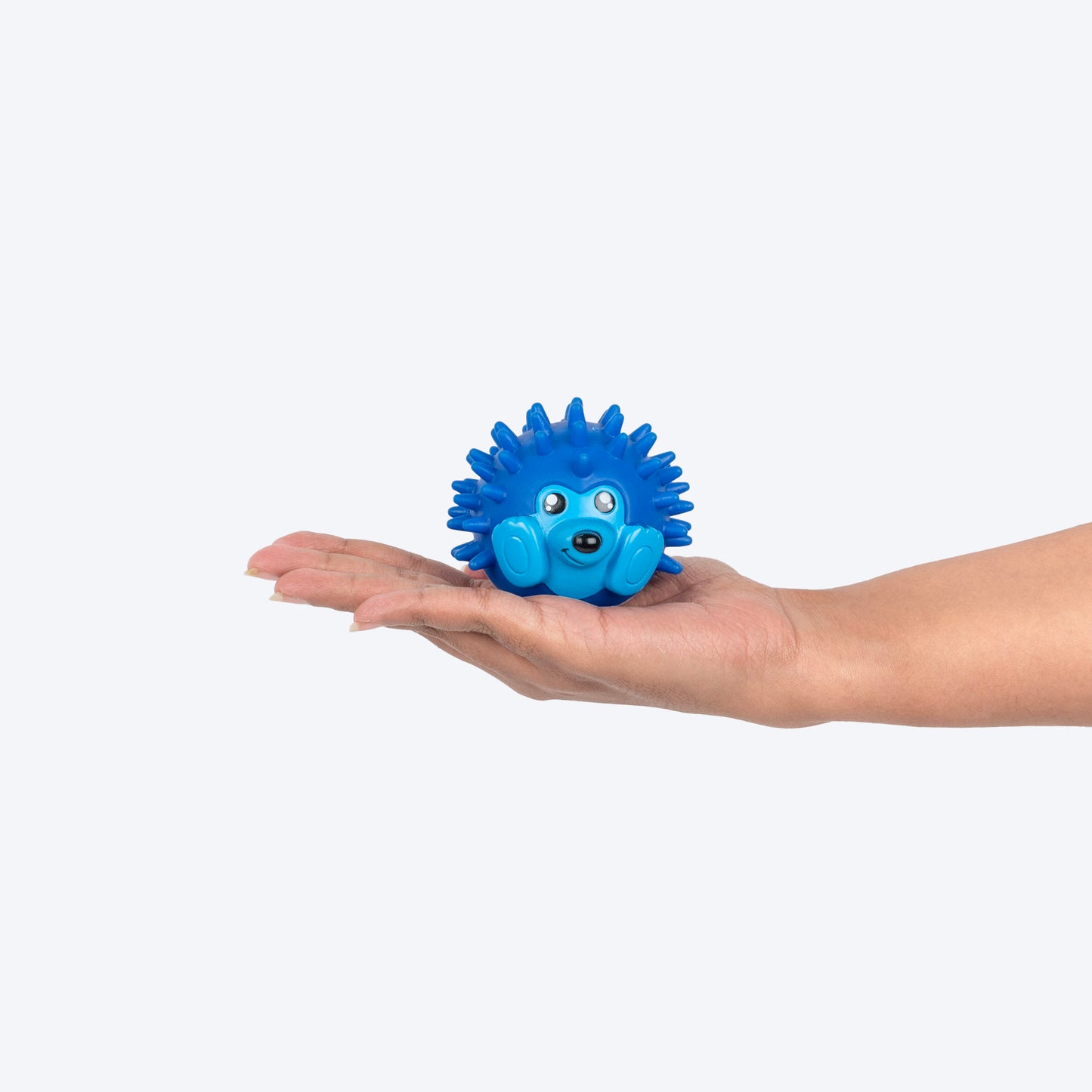 TLC Prickles Squeaky Chew Toy For Puppies & Small Dogs - Blue - Heads Up For Tails