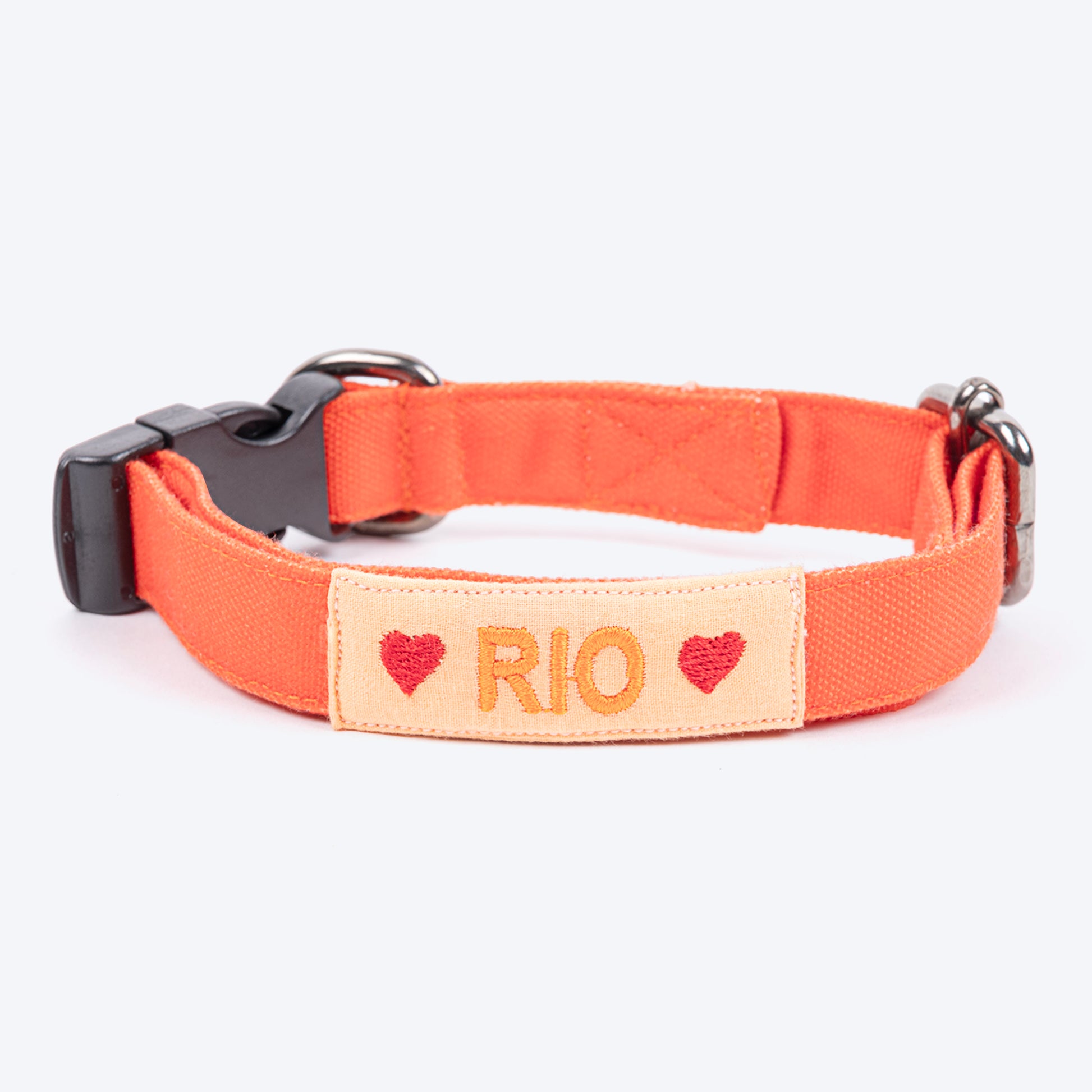 HUFT Personalised Colour Pop Fabric Collar For Dogs With Free Bow Tie - Teal Green - Heads Up For Tails