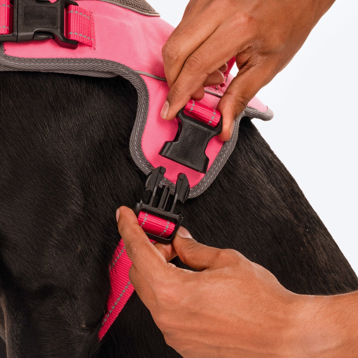HUFT Easy On Dog Harness - Pink (Can be Personalised) - Heads Up For Tails