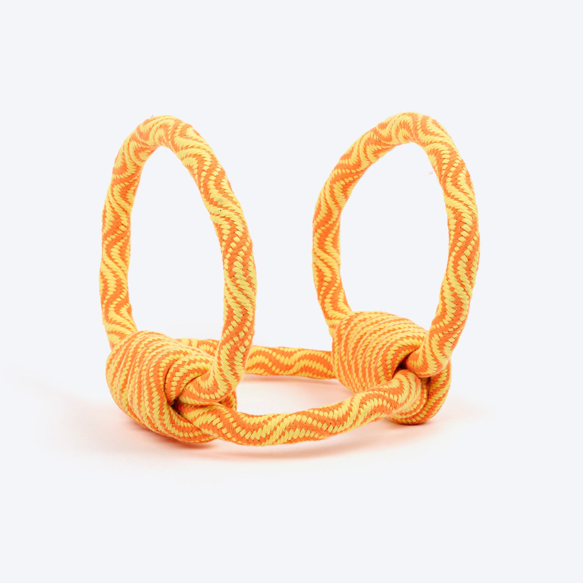 TLC Tug Trio Rope Toy For Dog - Yellow & Orange - Heads Up For Tails