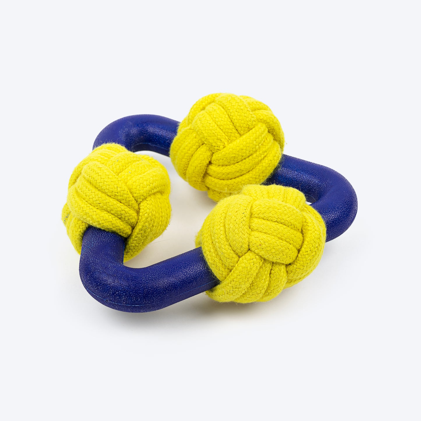TLC Knotty Tugger Chew Toy For Dog - Yellow & Blue