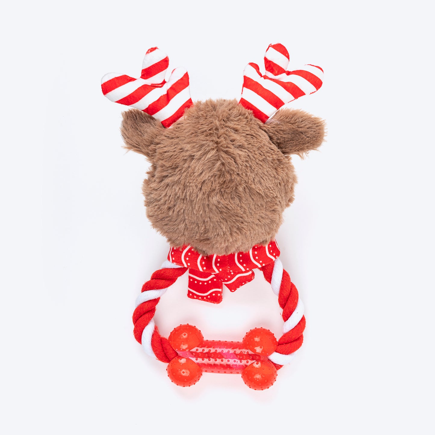 HUFT Dashing Reindeer Squeaky Plush Toy For Dog - Multicolor - Heads Up For Tails