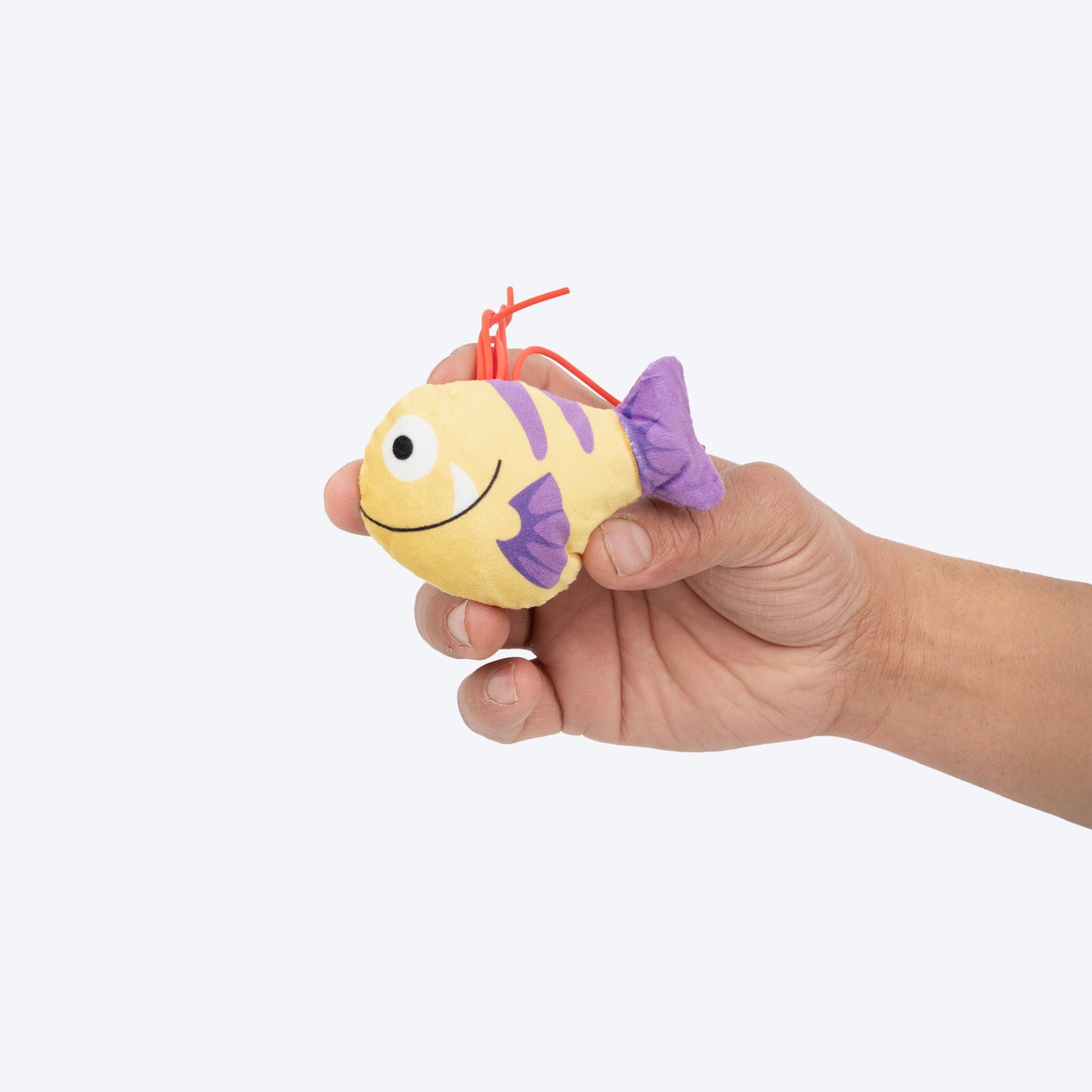HUFT Ocean Buddies Plush Toy With Catnip For Cat - Pink & Yellow - Set Of 2 - Heads Up For Tails