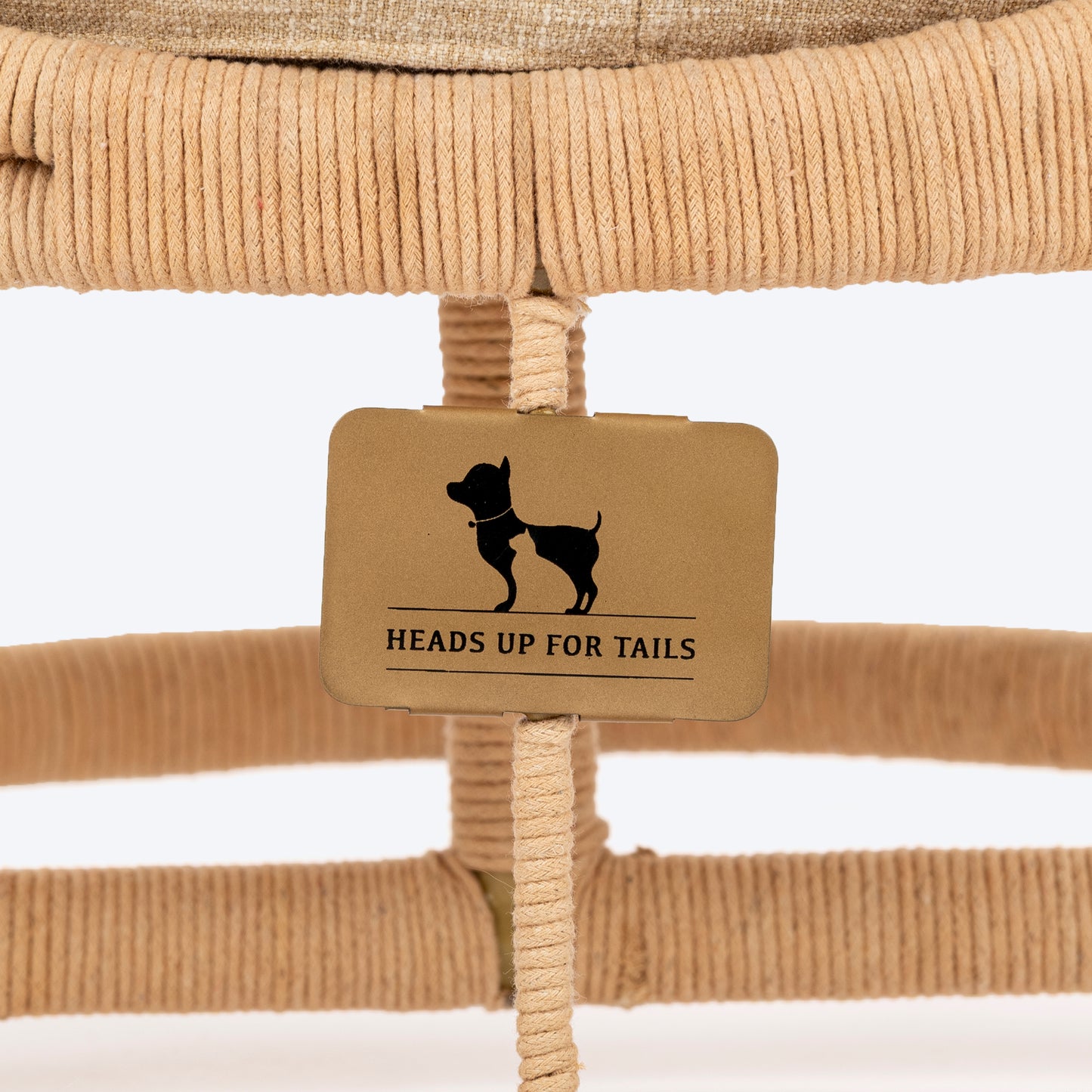 HUFT Purrfect Snuggle Elevated Bed With Cushion For Cat - Beige