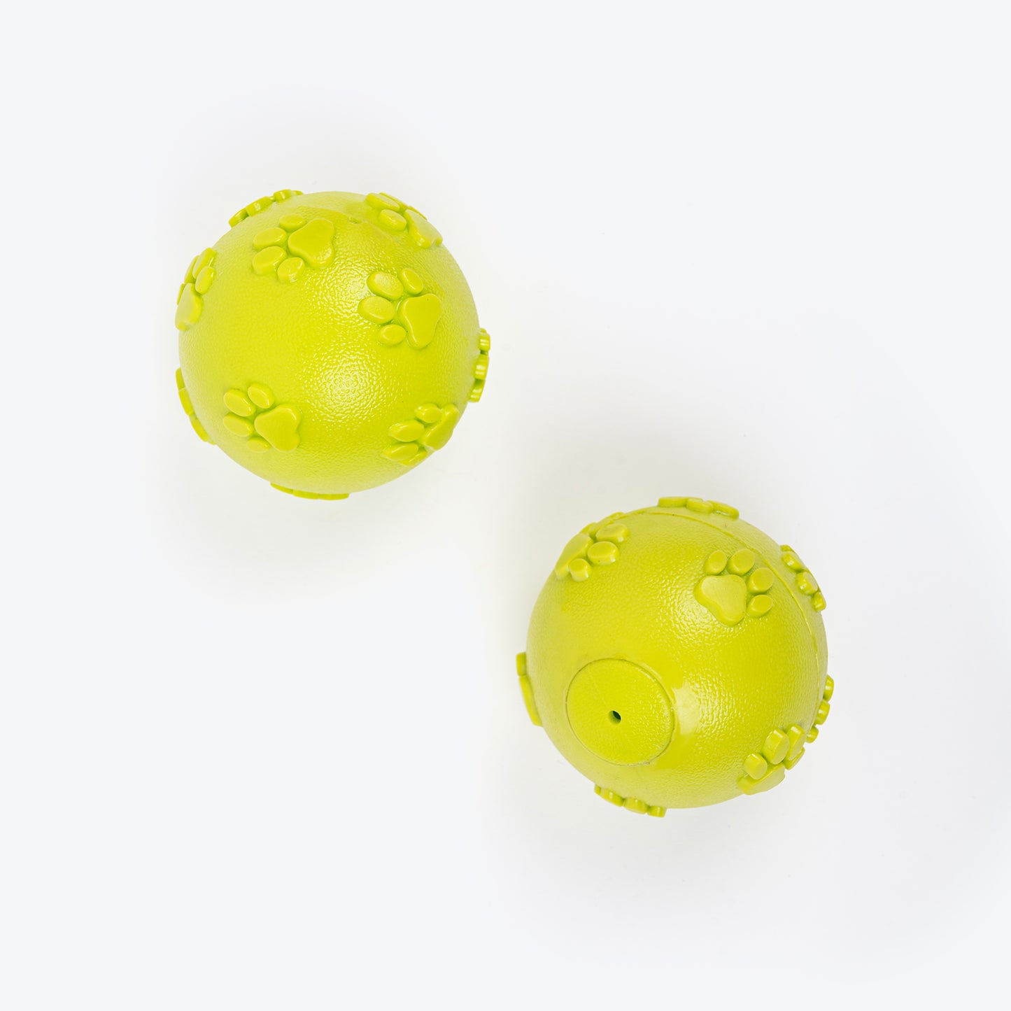 TLC Squeaky Ball Toy For Dog - Light Green - Set Of 2