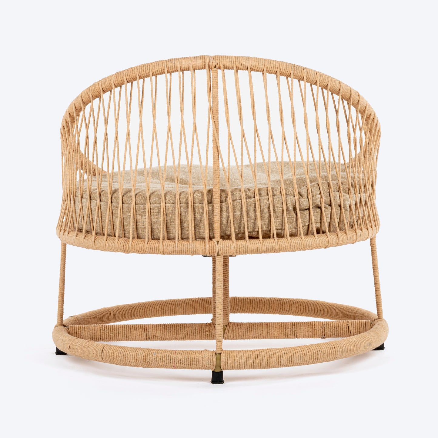 HUFT Purrfect Snuggle Elevated Bed With Cushion For Cat - Beige