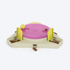 HUFT Triangle Toss Interactive Toy For Dog - Pink - Heads Up For Tails