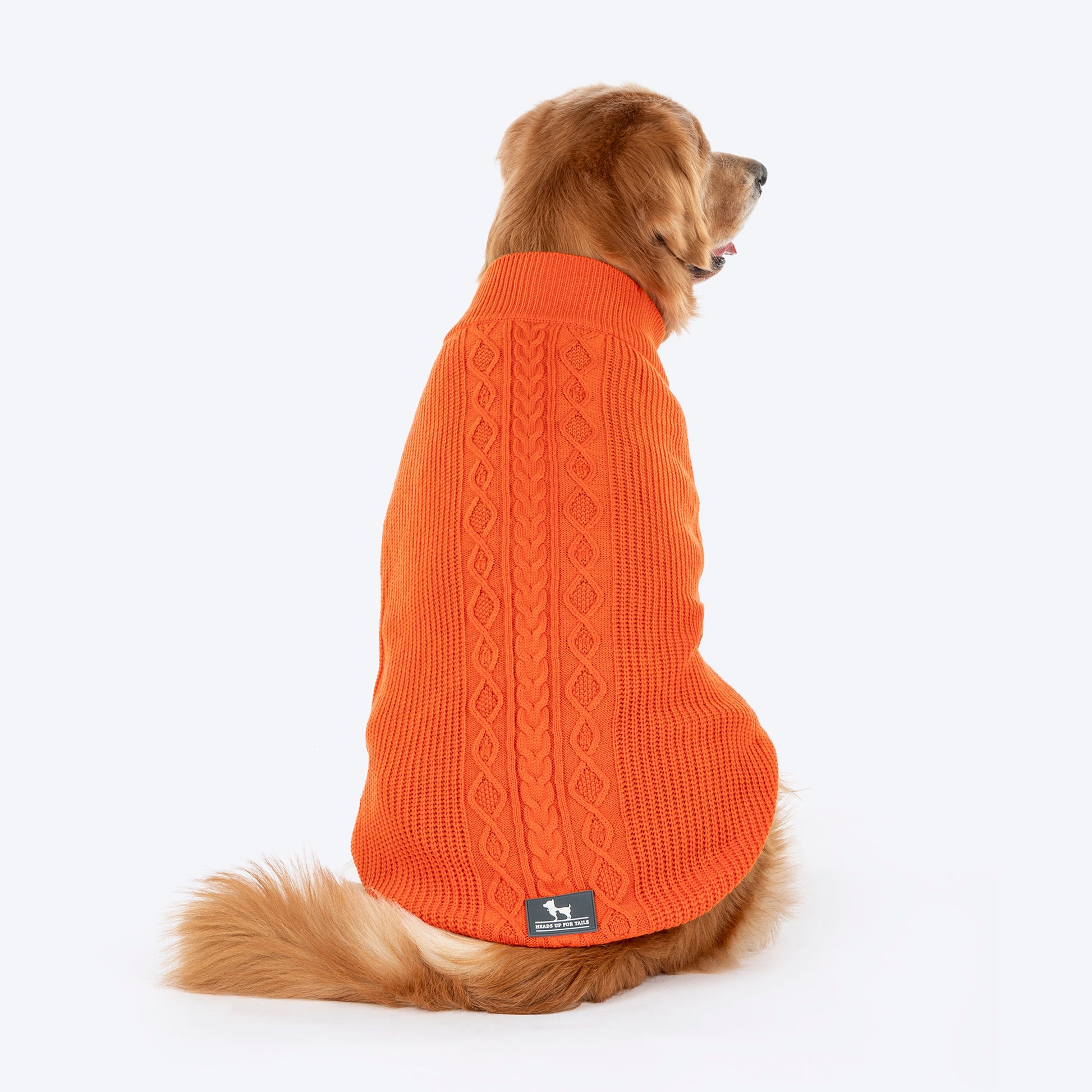 HUFT Winter Spice Sweater For Dog - Orange - Heads Up For Tails