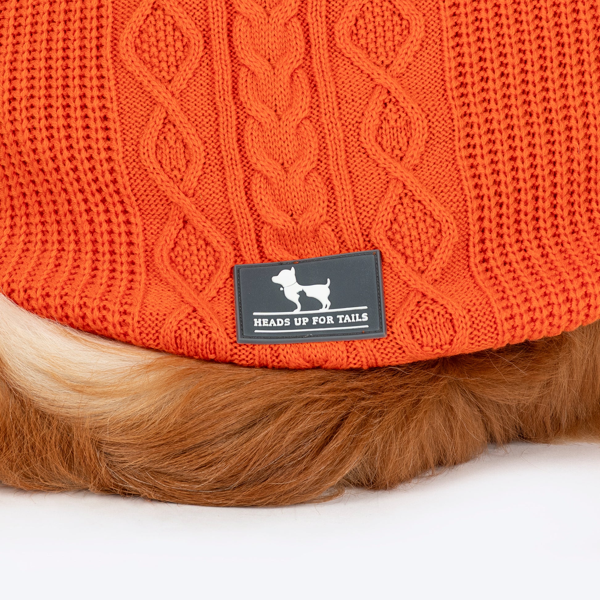 HUFT Winter Spice Sweater For Dog - Orange - Heads Up For Tails