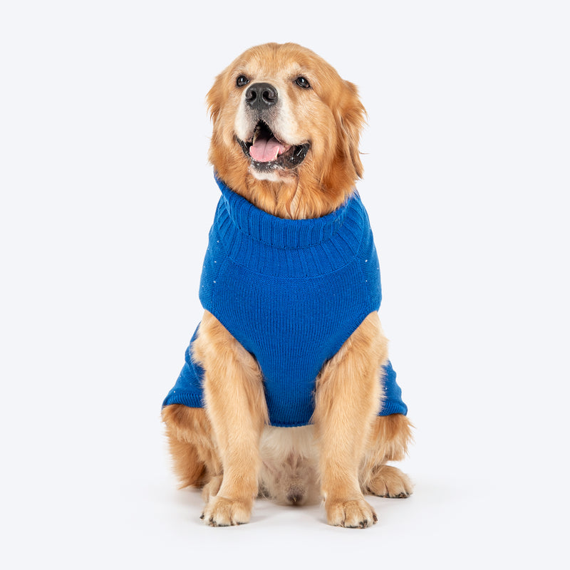 HUFT Reindeer Cheer Sweater For Dog - Blue - Heads Up For Tails
