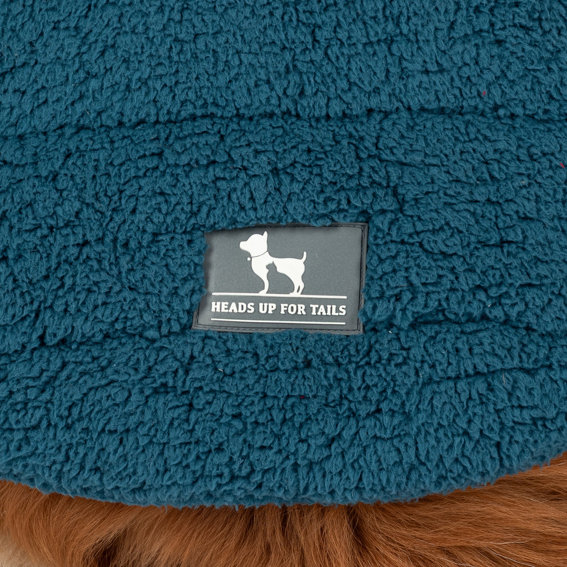 HUFT Cloudy Comfort Jacket For Big Dog - Peacock Blue - Heads Up For Tails
