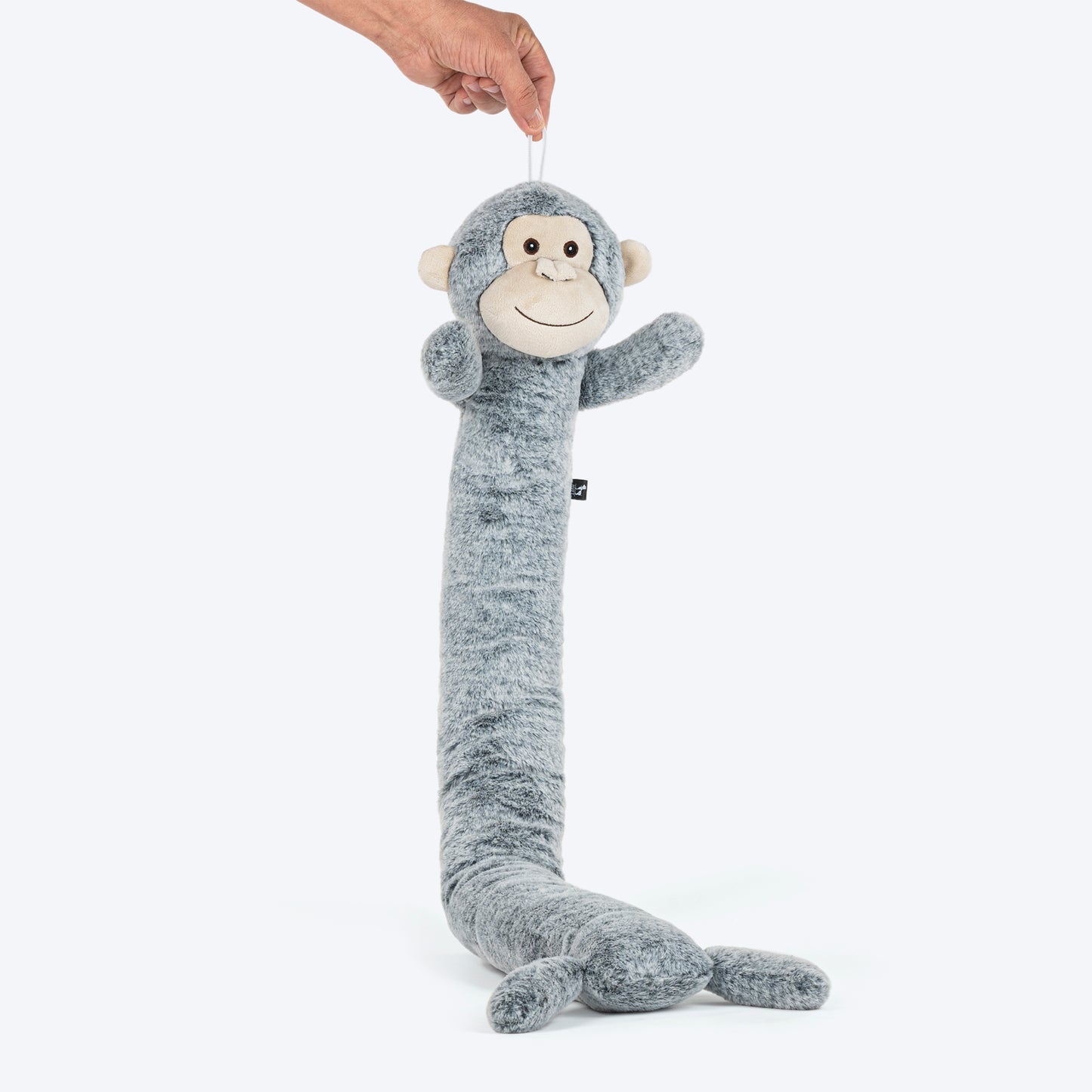 HUFT Mister Monki Mega Plush Toy For Dog - Grey Melange - Heads Up For Tails