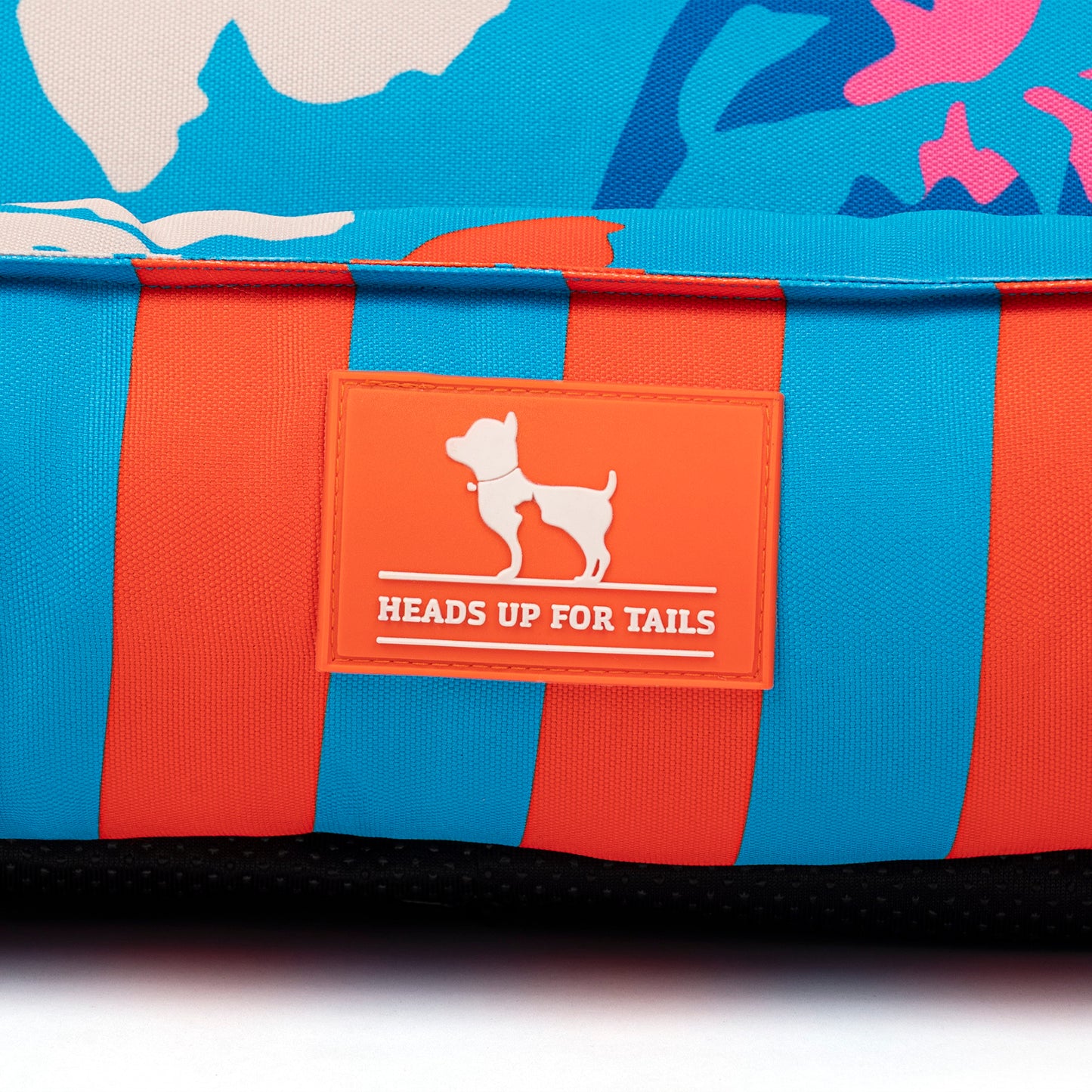 HUFT Summer Bloom Lounger Bed For Dog - Blue - Heads Up For Tails