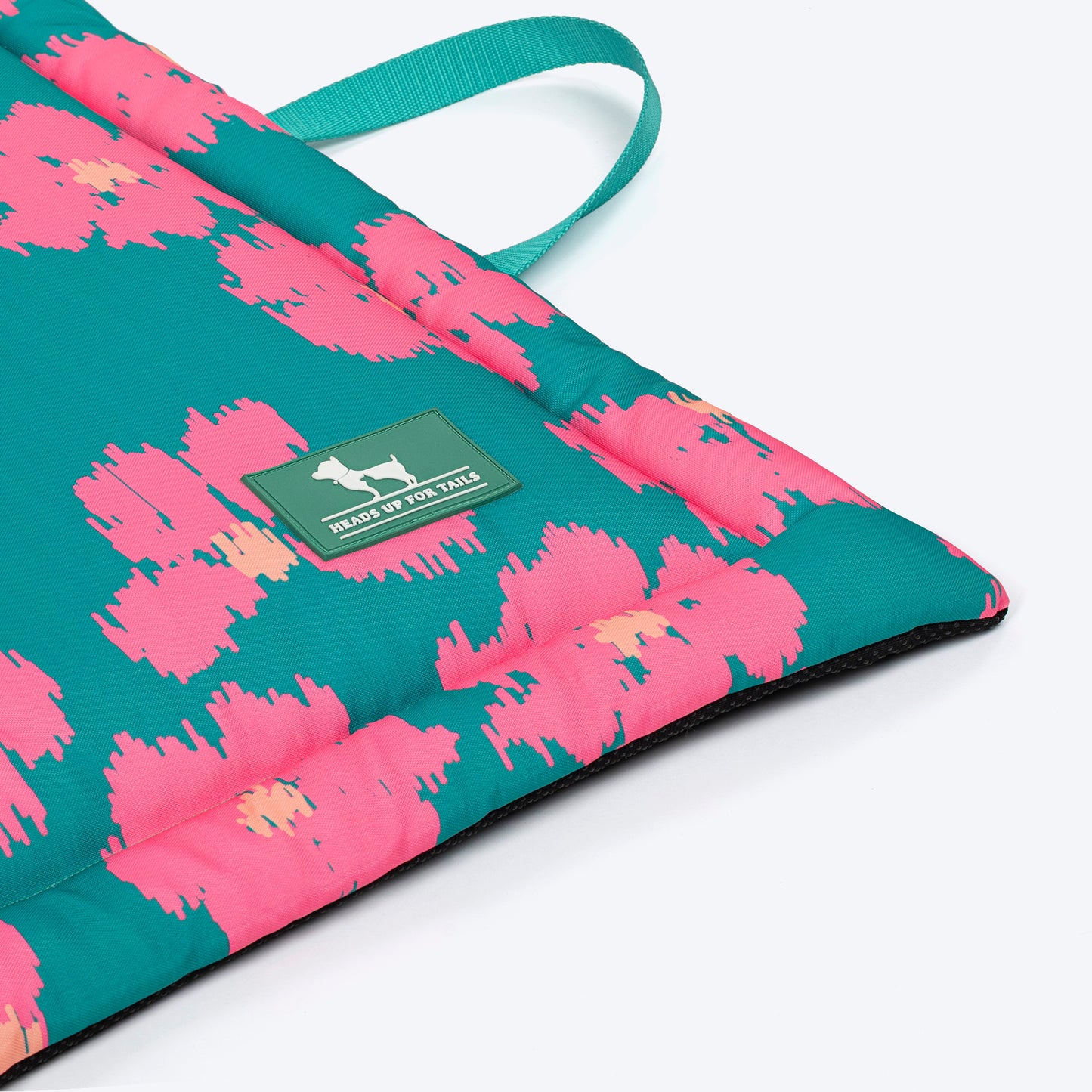 HUFT Pawsome Blossom Mat For Dog - Green & Pink - Heads Up For Tails