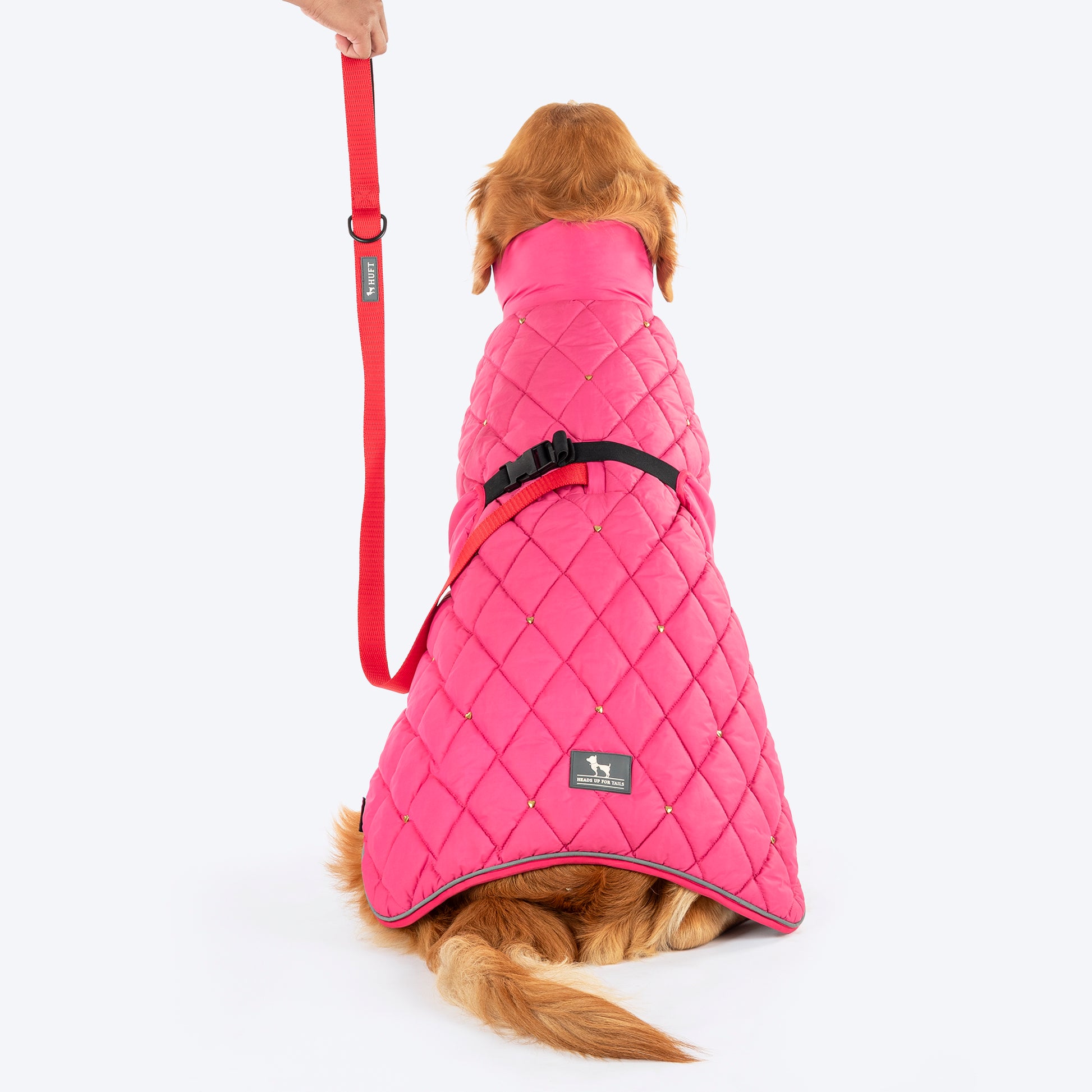 HUFT Starburst Snuggle Jacket For Dog - Pink - Heads Up For Tails
