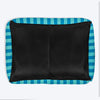 HUFT Happy Stripes Lounger Bed For Dog - Blue & Turquoise - Heads Up For Tails