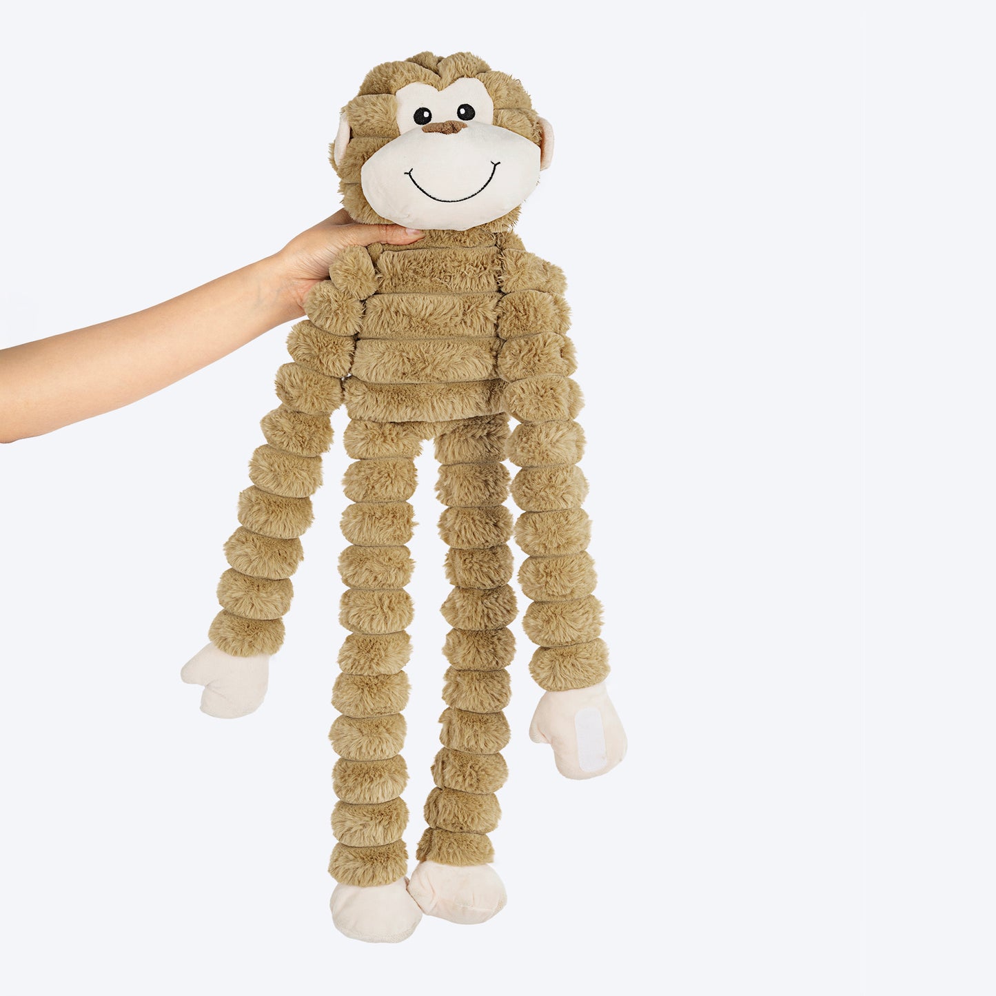 HUFT Mister Monkee Plush Toy For Dog - Brown - Heads Up For Tails