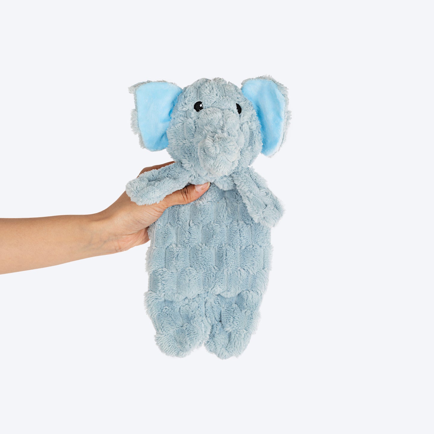 HUFT Crinkly Elly Plush Toy For Dog - Sky Blue - Heads Up For Tails