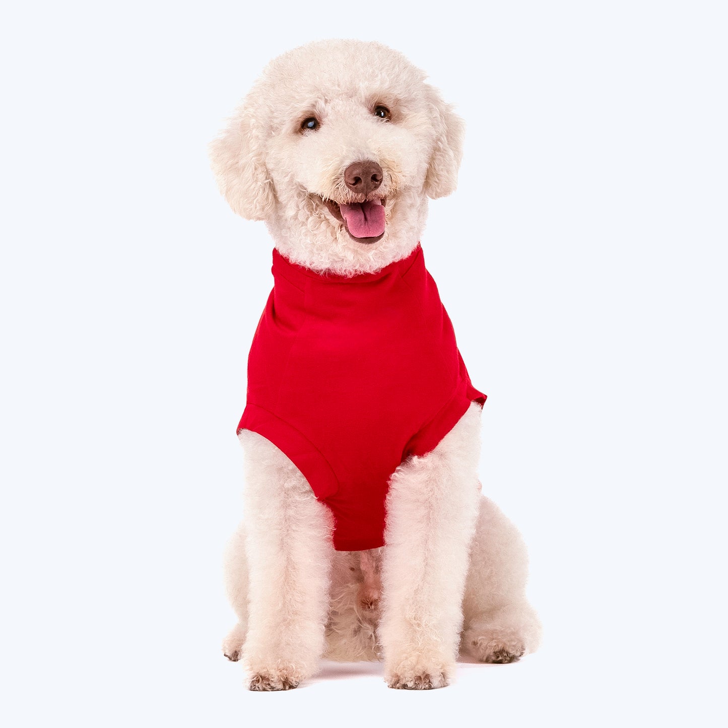 HUFT Live Love Bark T-shirt For Dogs - Red - Heads Up For Tails