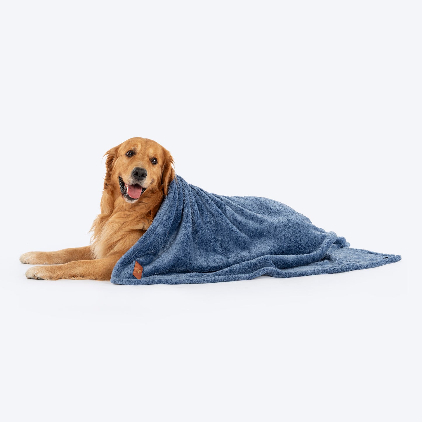 HUFT Furry Wrap Blanket For Dog & Cat - Powder Blue - Heads Up For Tails