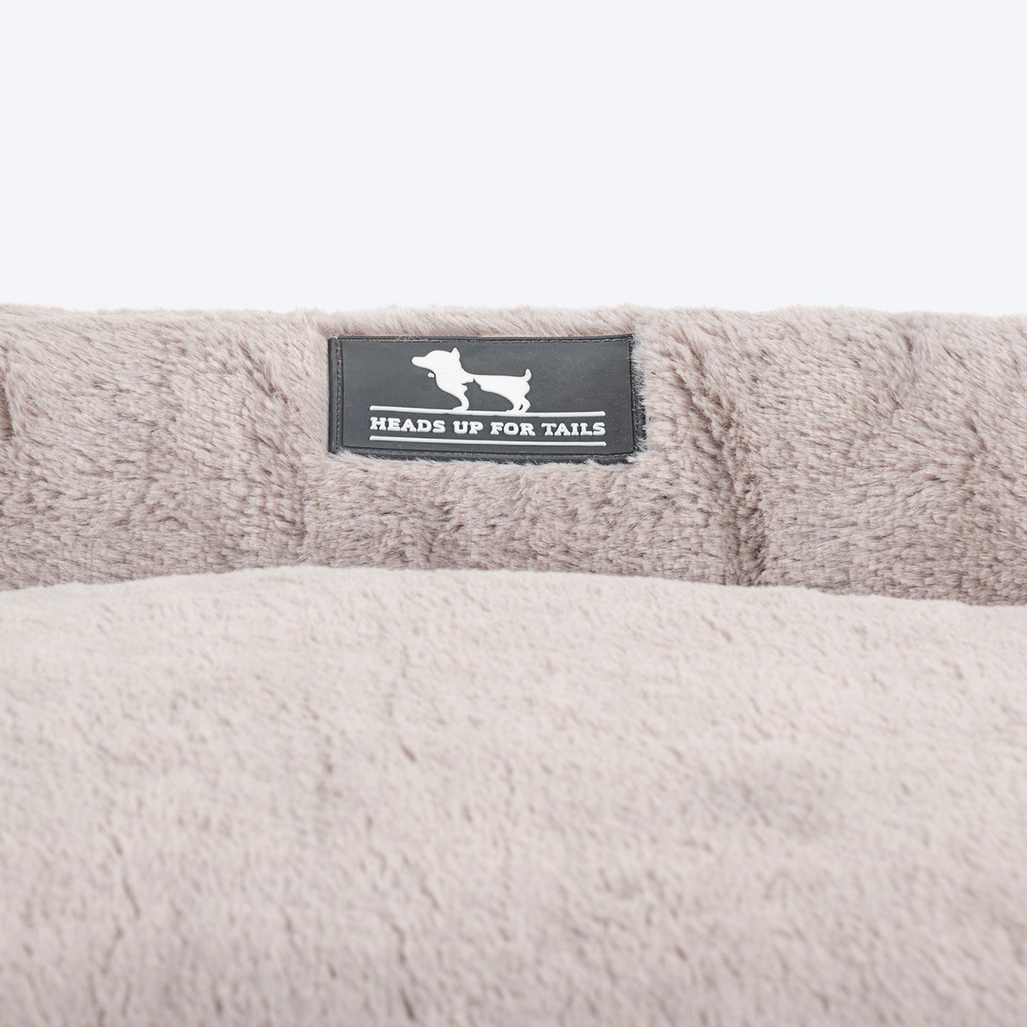HUFT Personalised Furever Cosy Lounger Bed For Dog - Charcoal Black - Heads Up For Tails