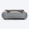 HUFT Furry Paradise Lounger Bed For Dog - Dark Grey - Heads Up For Tails
