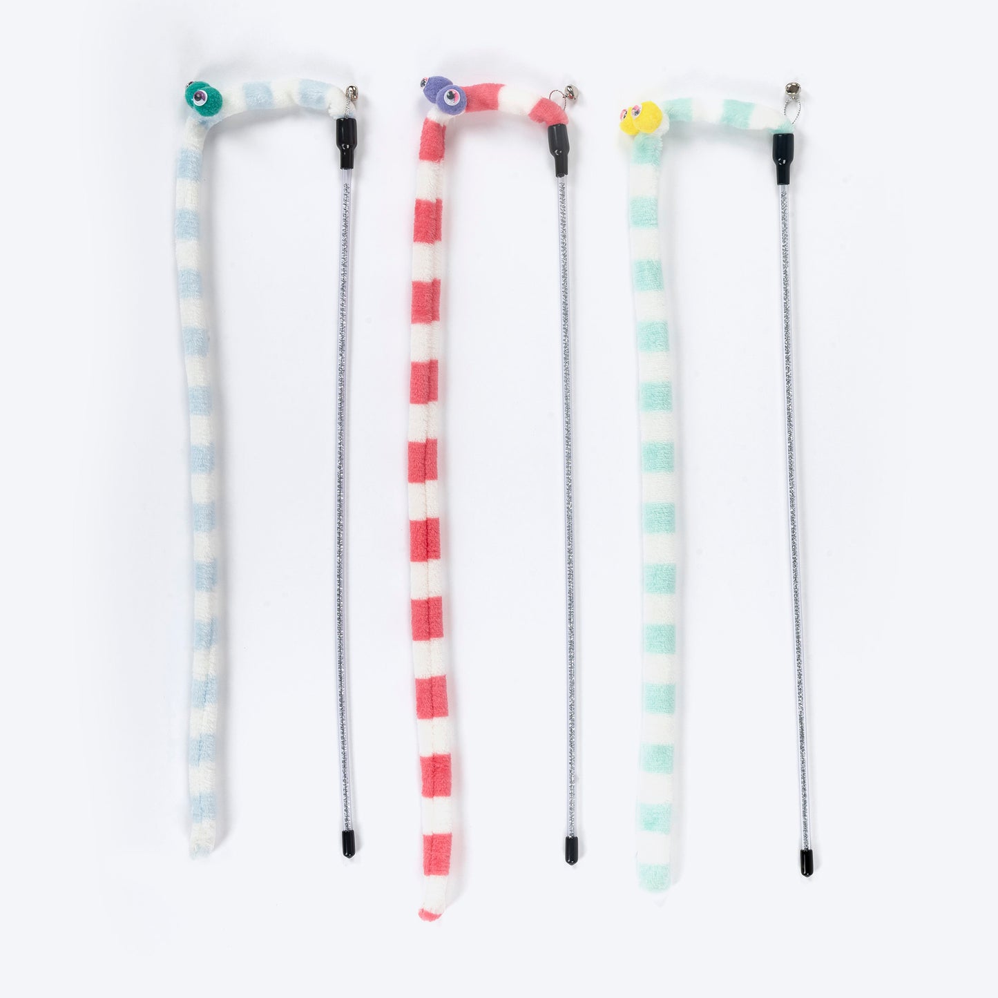 TLC Wiggly Worm Wand Toy For Cat - Assorted - Heads Up For Tails
