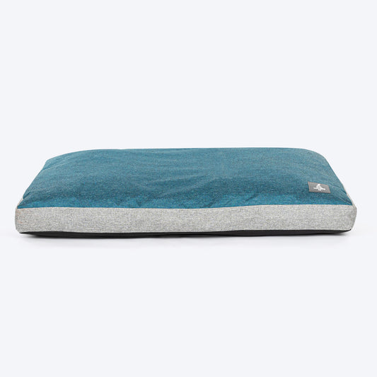 TLC Flat Haven Bed For Dog - Teal Blue - Heads Up For Tails