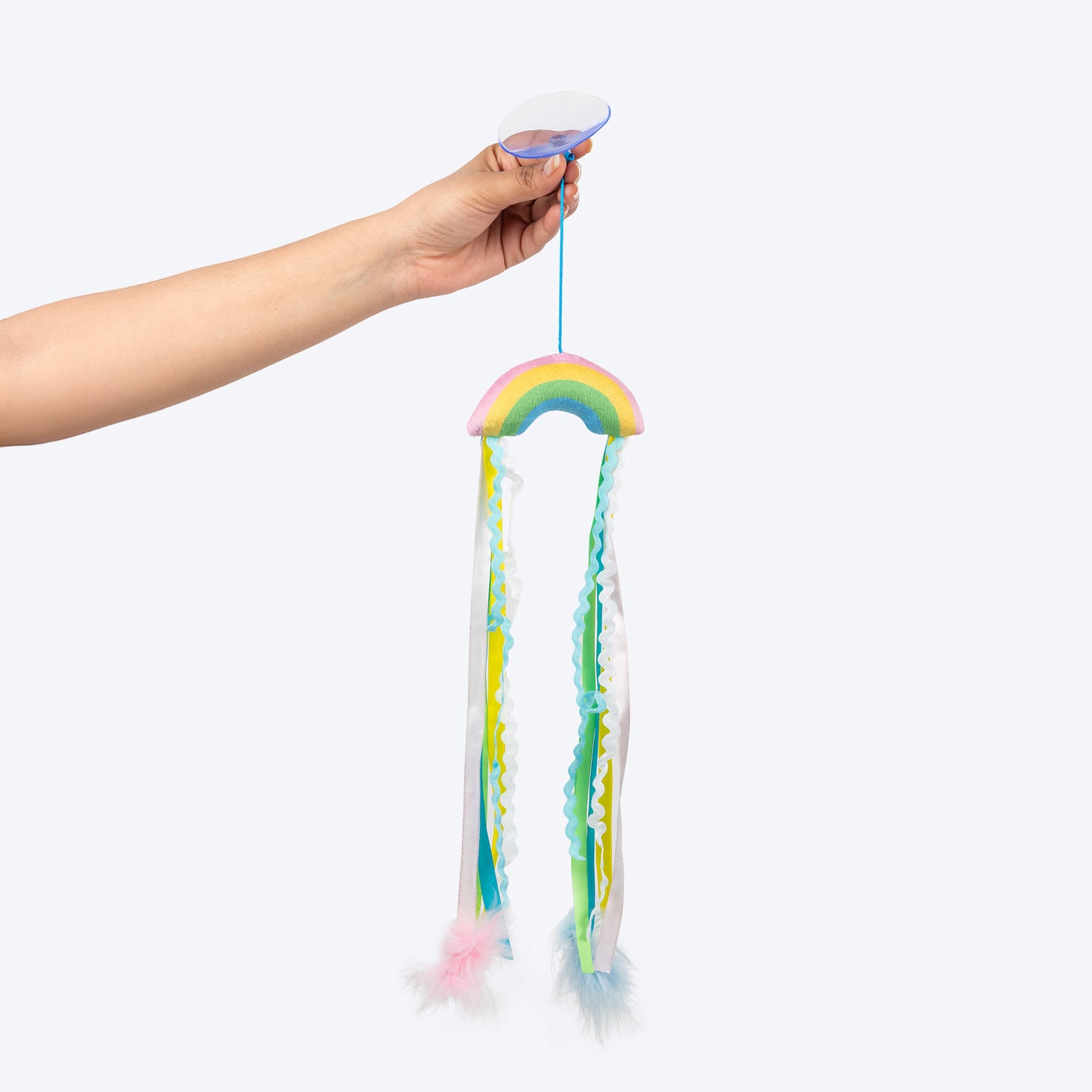 HUFT Dancing Rainbow Teaser Toy With Catnip For Cat - Multicolor - Heads Up For Tails