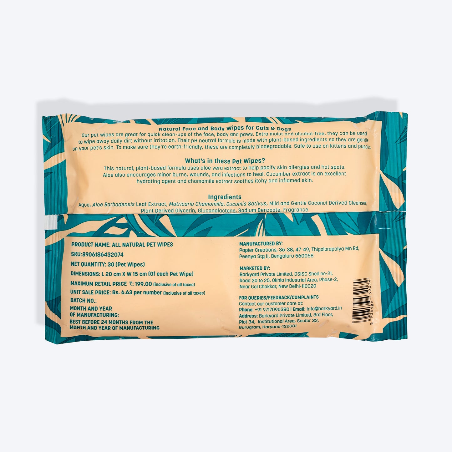 HUFT Biodegradable Pet Wipes - Heads Up For Tails