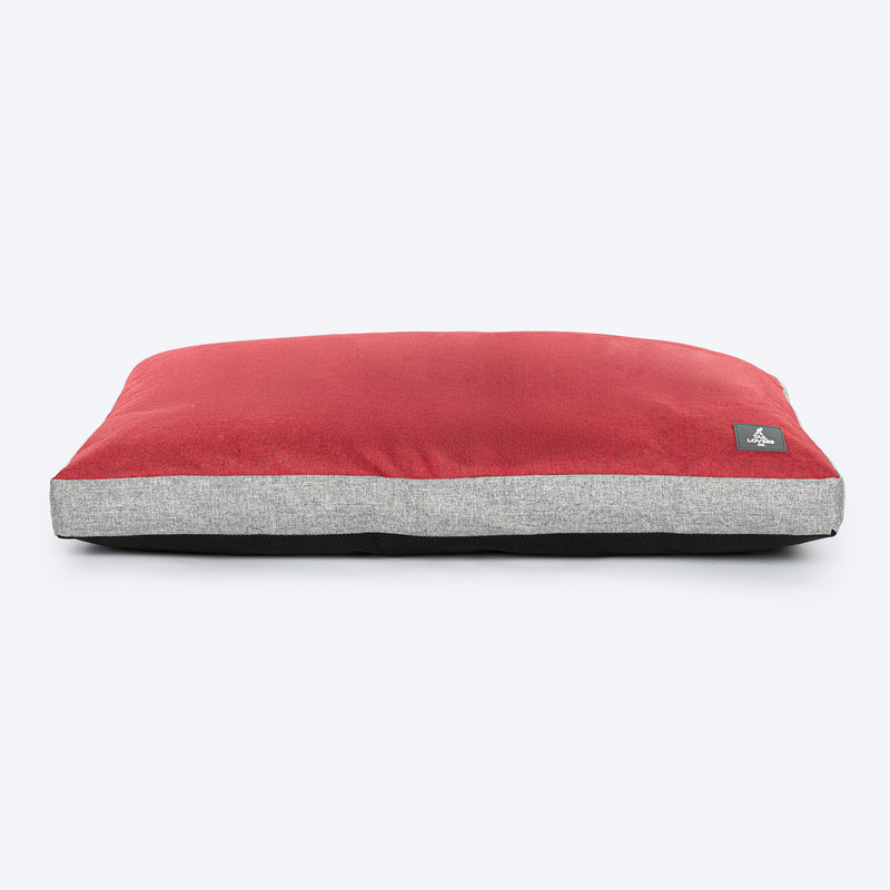 TLC Flat Haven Bed For Dog - Red - Heads Up For Tails