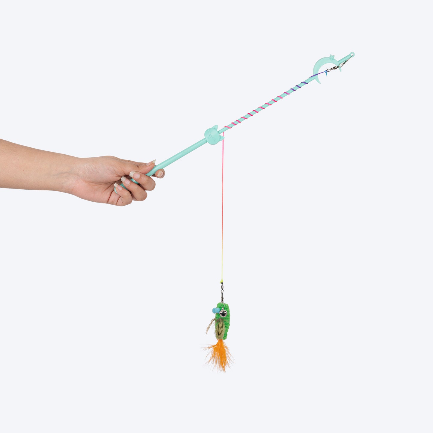 HUFT Whisker Whirl Wand Toy For Cat - Mint - Heads Up For Tails