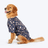 HUFT Customised Neelbagh Brocade Sherwani For Dog & Cat - Navy Blue