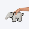 Dash Dog Crinkly Elephant Plush Toy for Dog - Grey - Heads Up For Tails