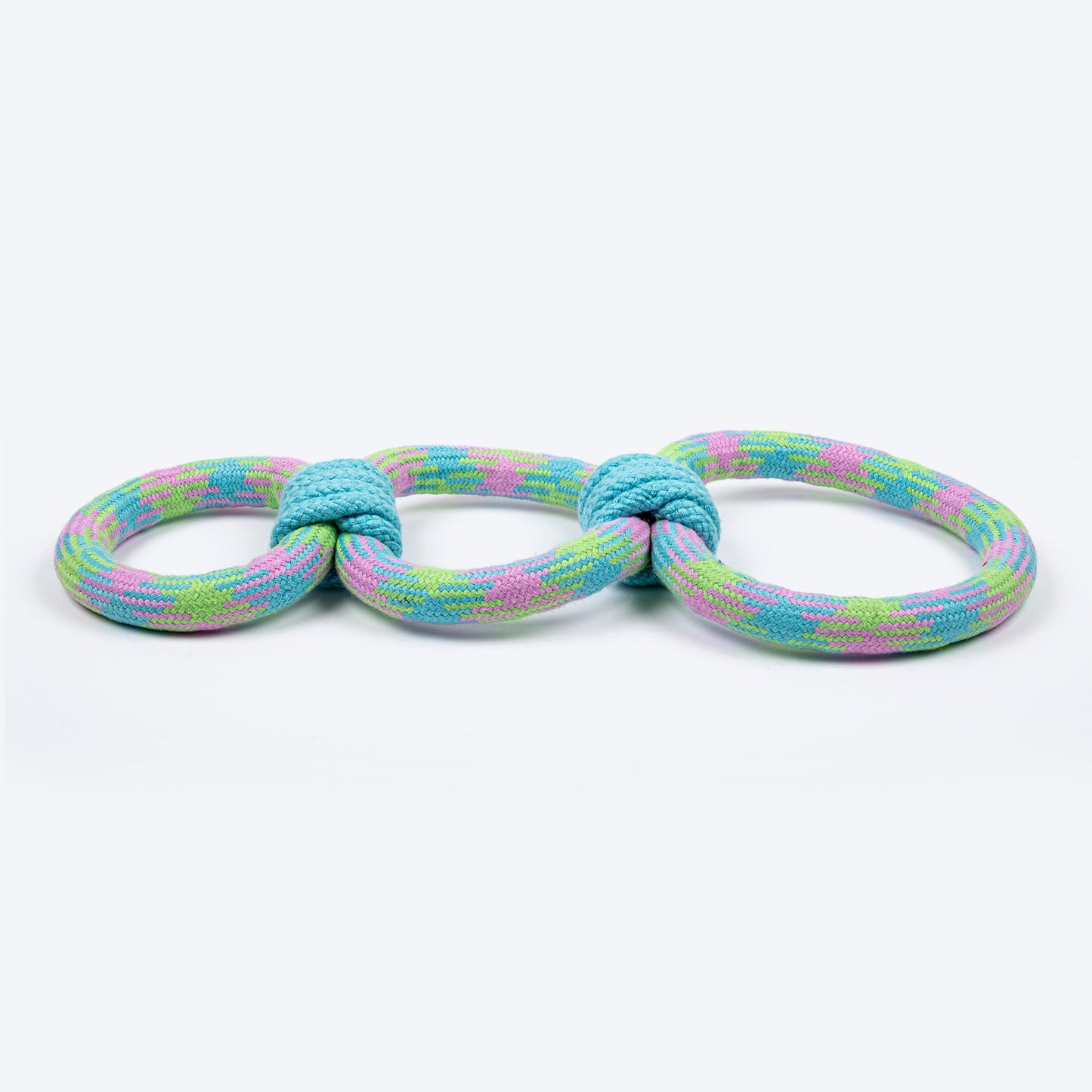 Dash Dog Triple Tugger Rope Toy For Dog - Multicolor - Heads Up For Tails