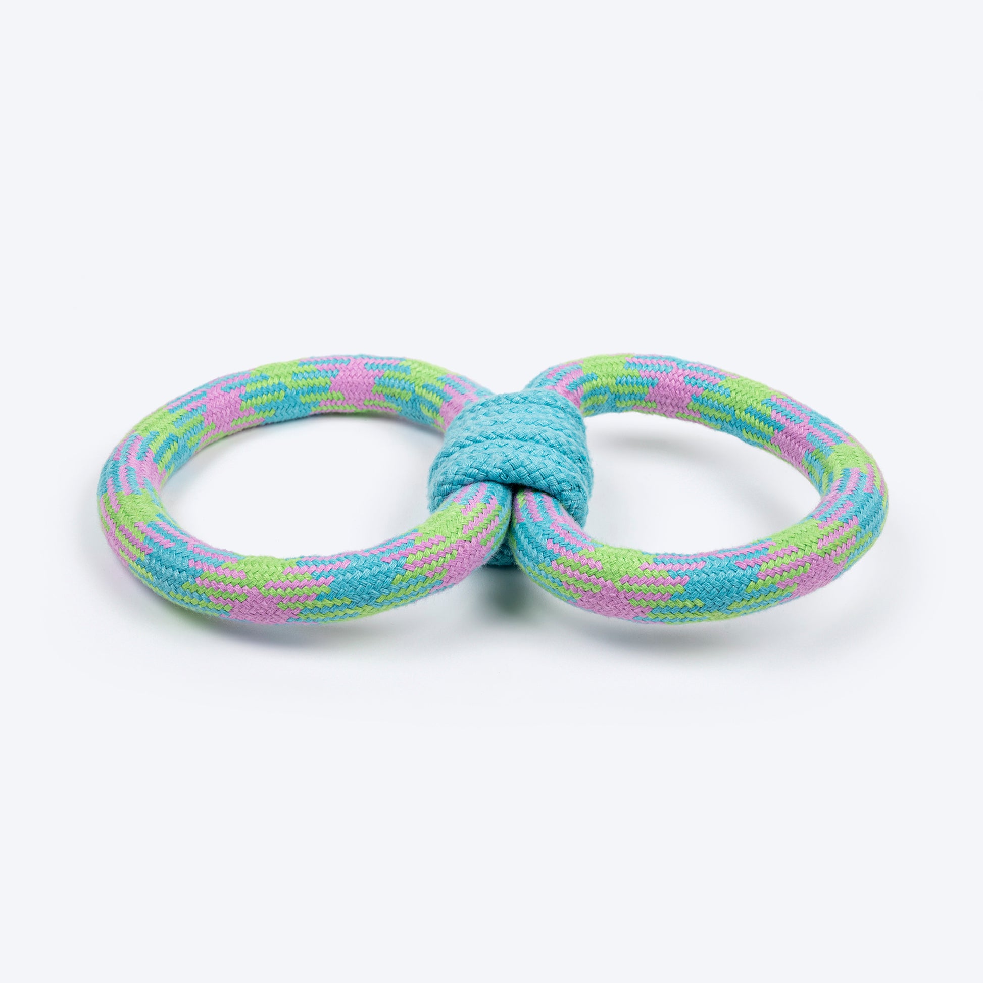 Dash Dog Double Tugger Rope Toy For Dog - Multicolor - Heads Up For Tails