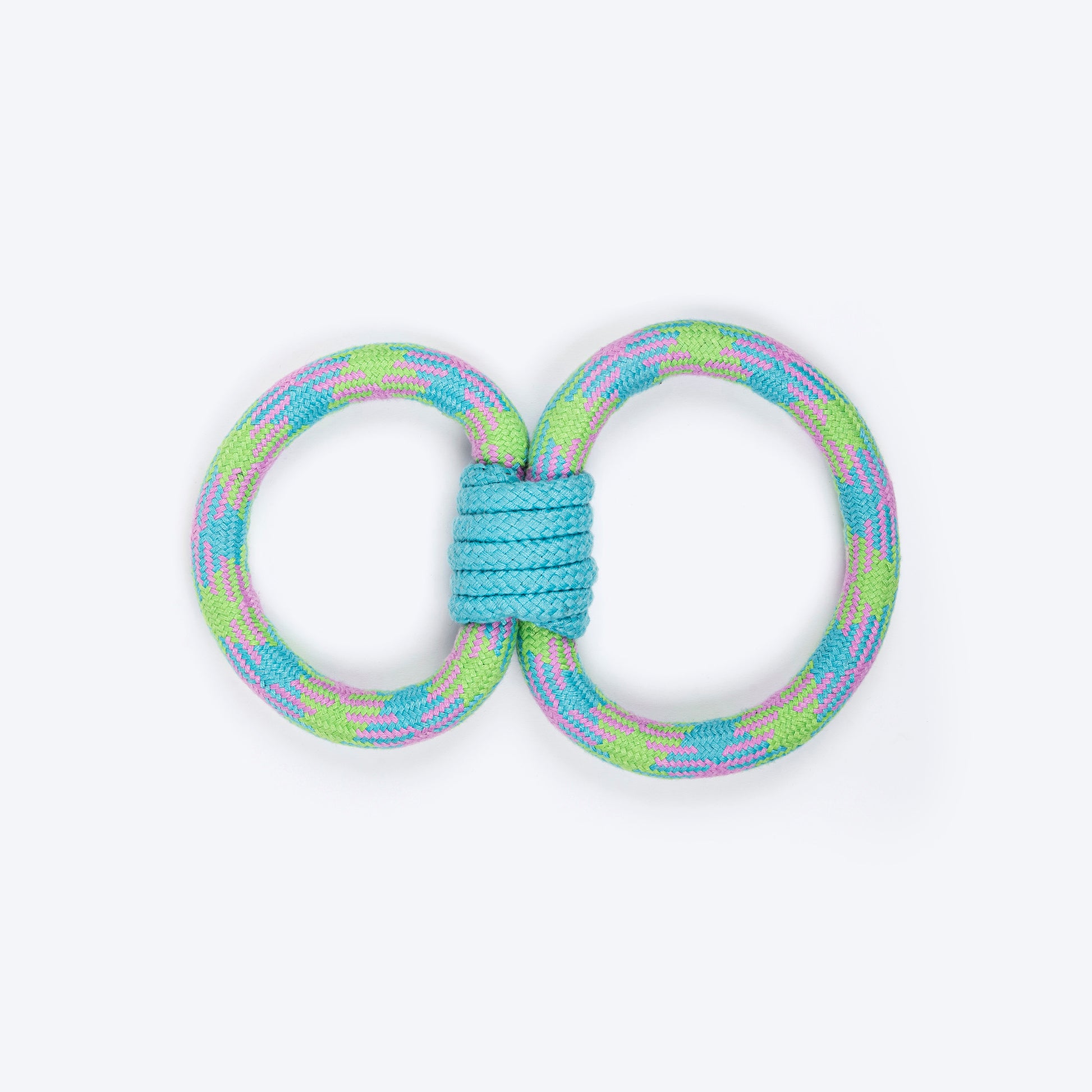 Dash Dog Double Tugger Rope Toy For Dog - Multicolor - Heads Up For Tails