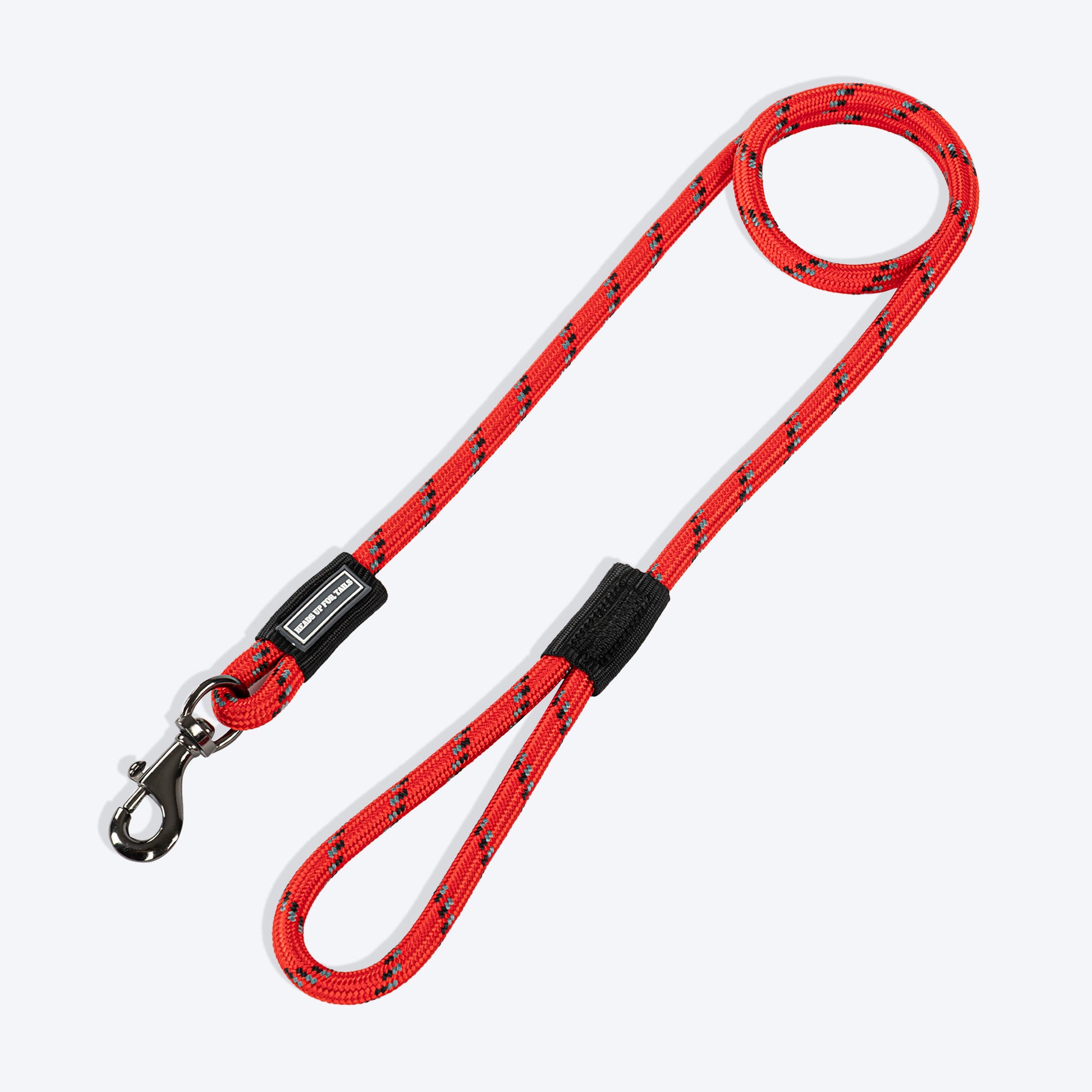 HUFT Basic Rope Leash For Dog - Red - 4 ft - Heads Up For Tails