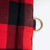 HUFT Personalised Checkered Cuddle Mat For Dog & Cat - Red & Black - Heads Up For Tails