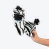 HUFT Zebra Zoom Plush Toy For Dog - Black & White - Heads Up For Tails