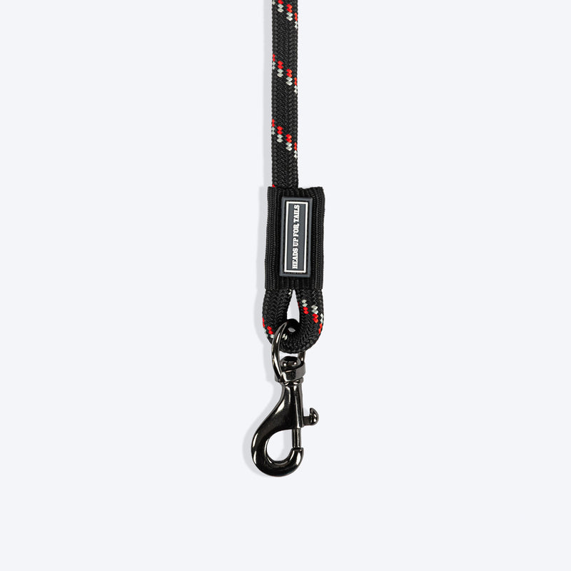 HUFT Basic Rope Leash For Dog - Black - 4 ft - Heads Up For Tails