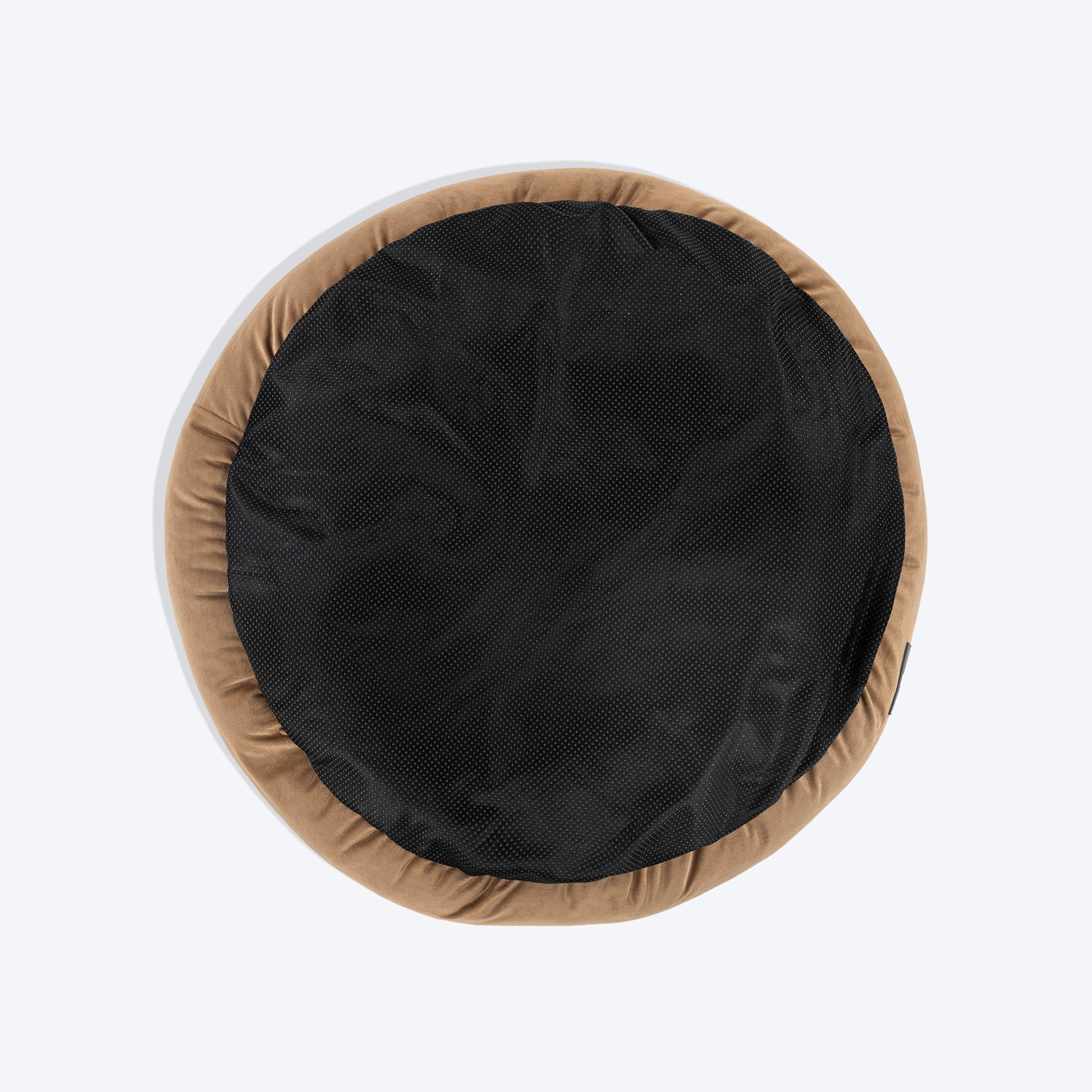 TLC Round Retreat Bed For Dog & Cat - Brown - Heads Up For Tails